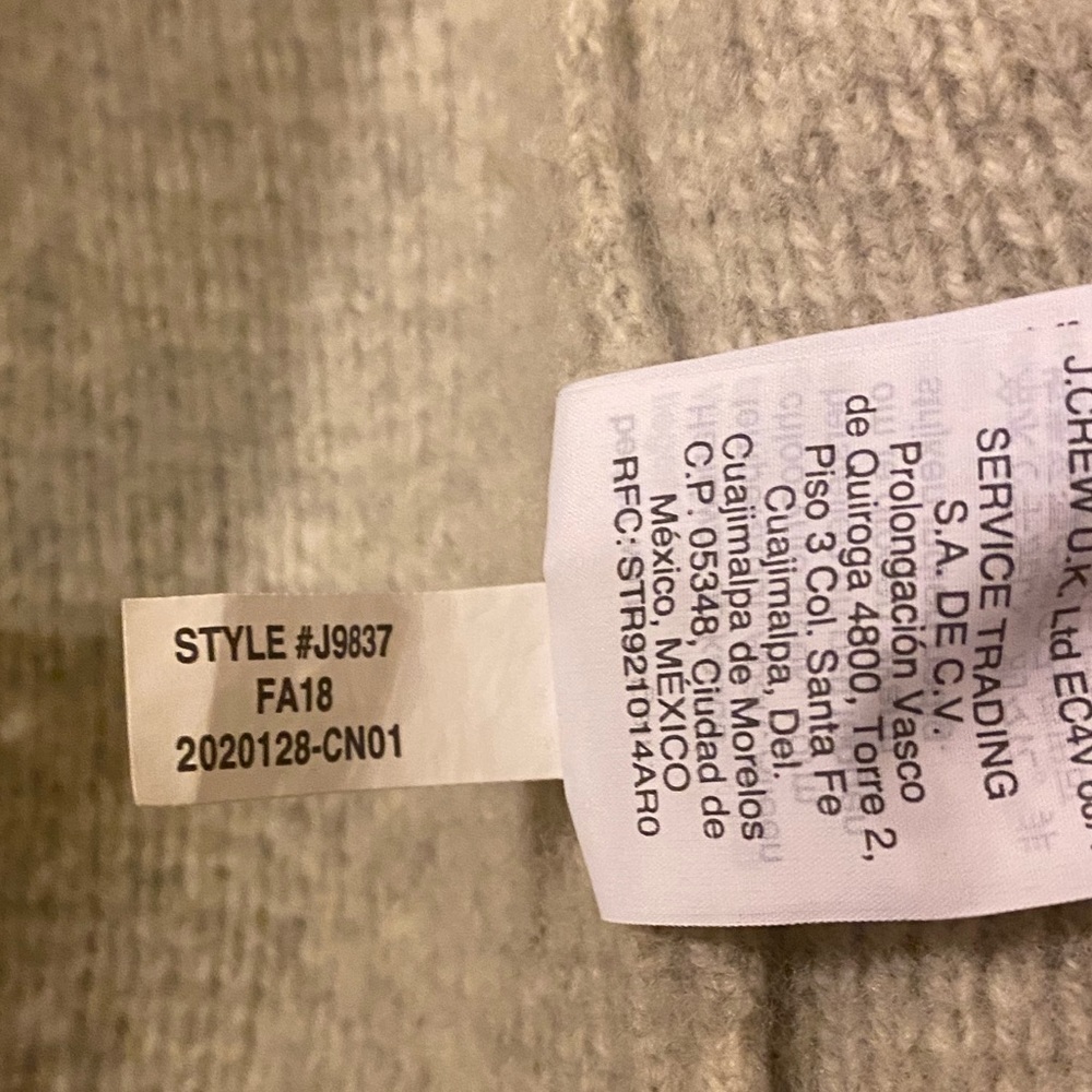 Madewell Merino Wool Blend Spencer Sweater Open Front Cardigan Oversized Sz XXS - Picture 11 of 11